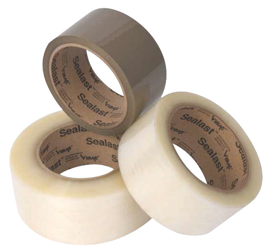 Shipping tape -sealast tape tan sealast tape clear