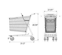 Metal Shopping Cart 180 Liters grocery cart