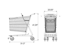 Metal Shopping Cart 185 Liters