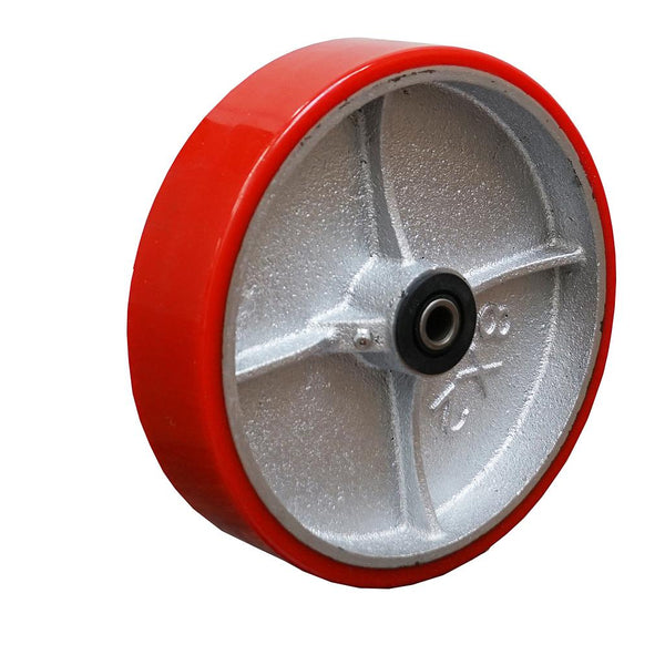 Mold-On Polyurethane Cast Iron 8"x2" Wheel