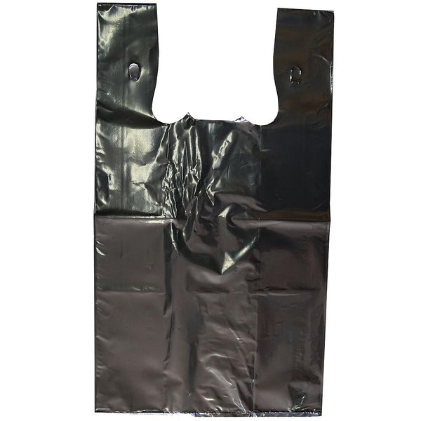 Shopping Black plastic bags 1/8