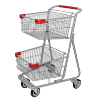 two tier shopping cart