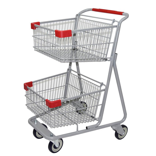 two tier shopping cart