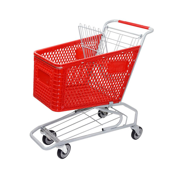 Plastic shopping cart
